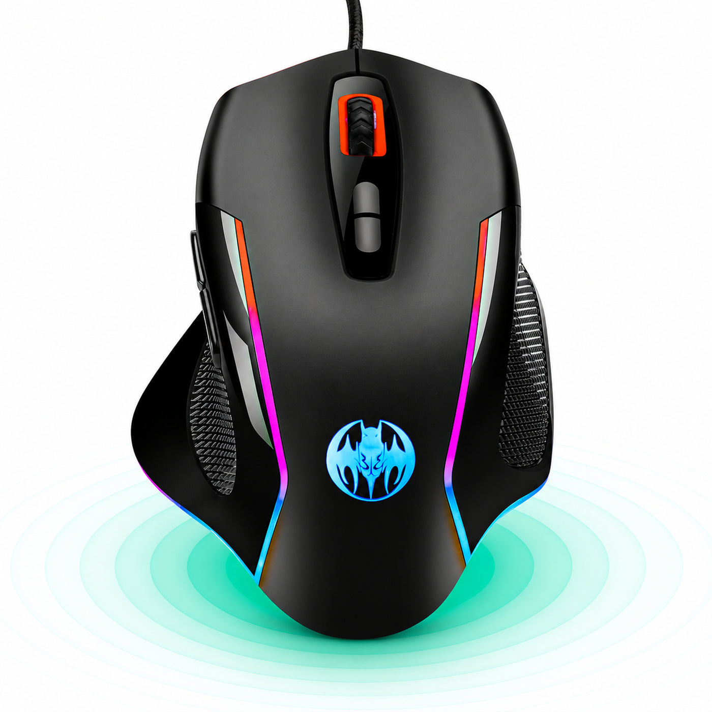 Mouse gaming Jiggler Timebox, RGB, 3 trepte DPI, USB, 4 GHz, RGB Led, Negru