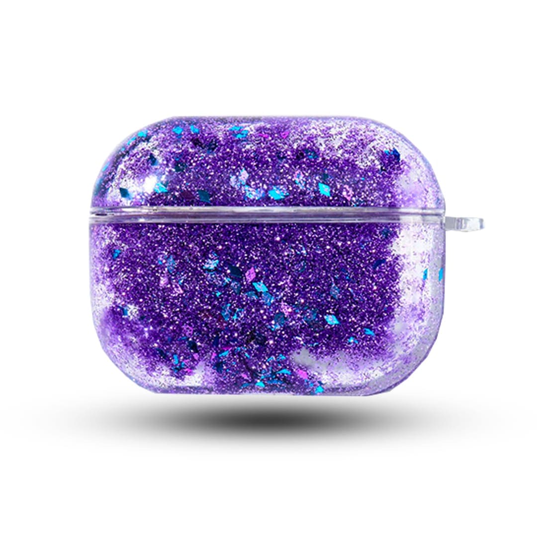 Husa de protectie pentru Apple Airpods Pro, cu sclipici lichid - Imagine 1