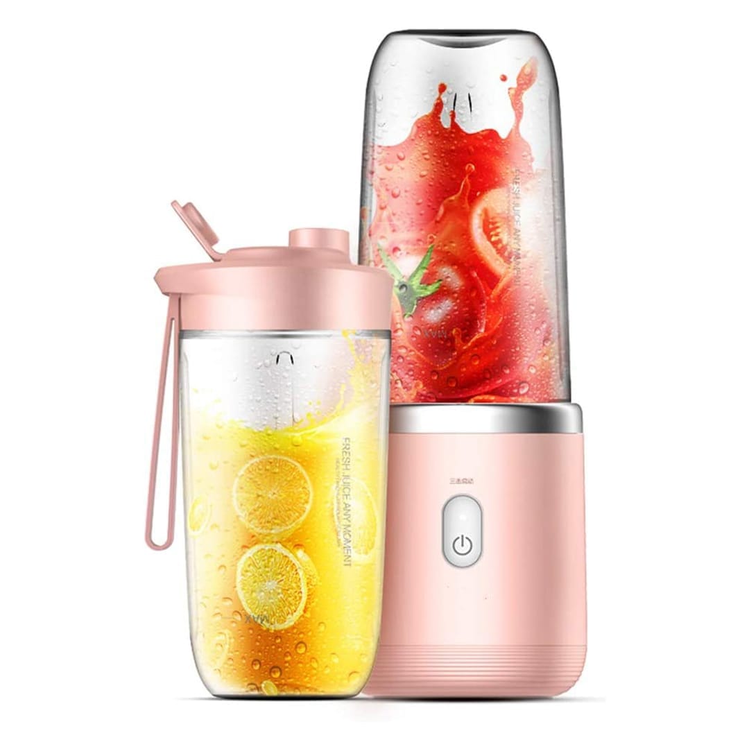 Mini blender electric, compact, multifunctional, smoothie, legume si fructe - Imagine 1