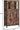 VASAGLE Dulap multifunctional pentru baie, stil industrial, 60x30x108cm, maro rustic si negru