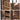 VASAGLE Dulap de depozitare in stil turn, 5 rafturi, compartiment cu usa, 37x30x167cm, maro rustic