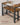 VASAGLE Masa de bar cu 2 banci, design industrial, 110x70x75 cm, maro rustic