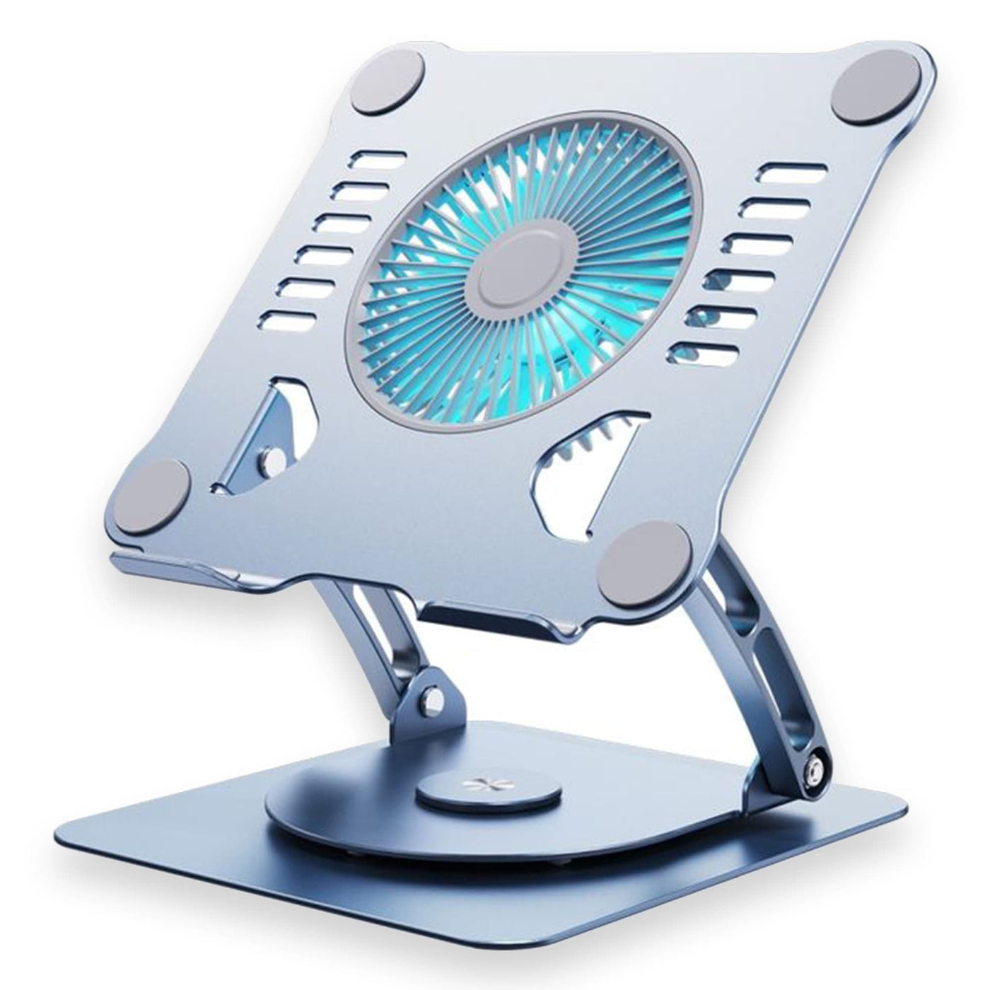Suport pentru laptop si tableta, Ventilator de racire, Aluminiu - Imagine 1
