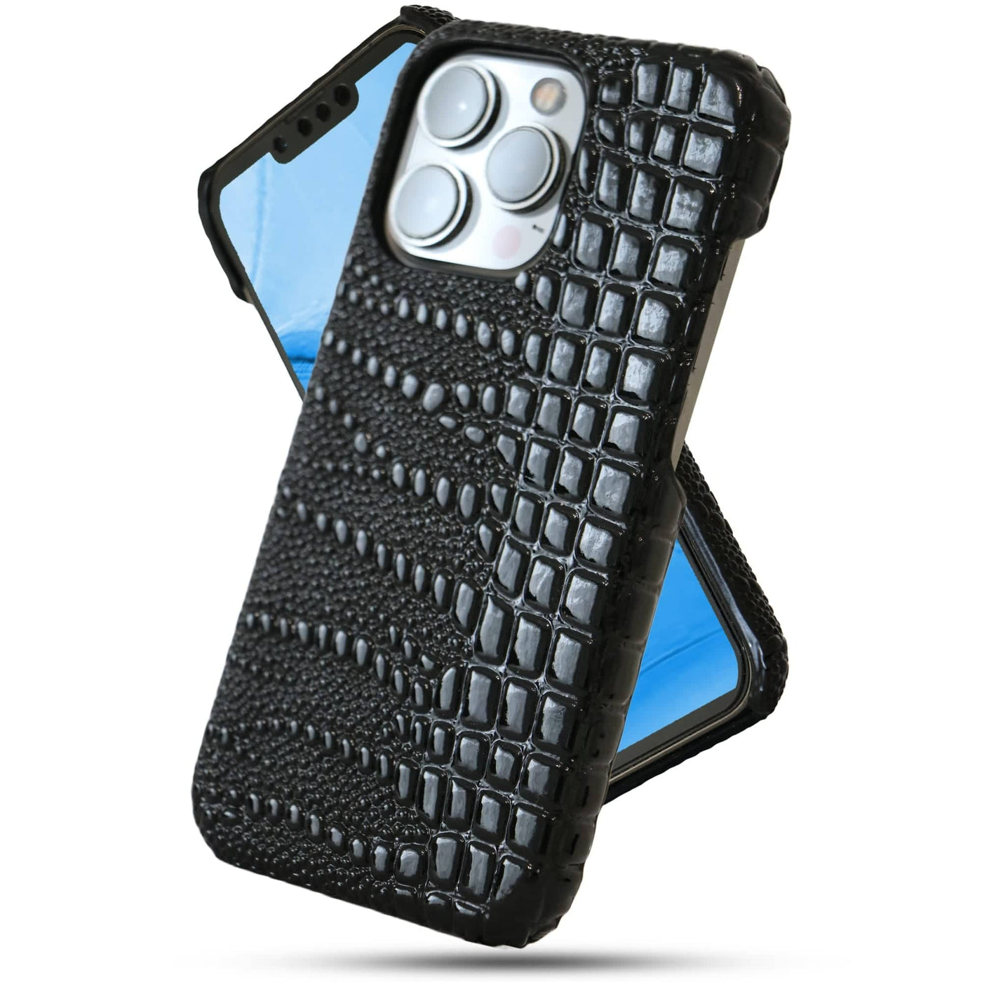 Husa de Protectie Timebox, Apple iPhone 13 Pro, Microfibra in Interior, Negru - Imagine 1