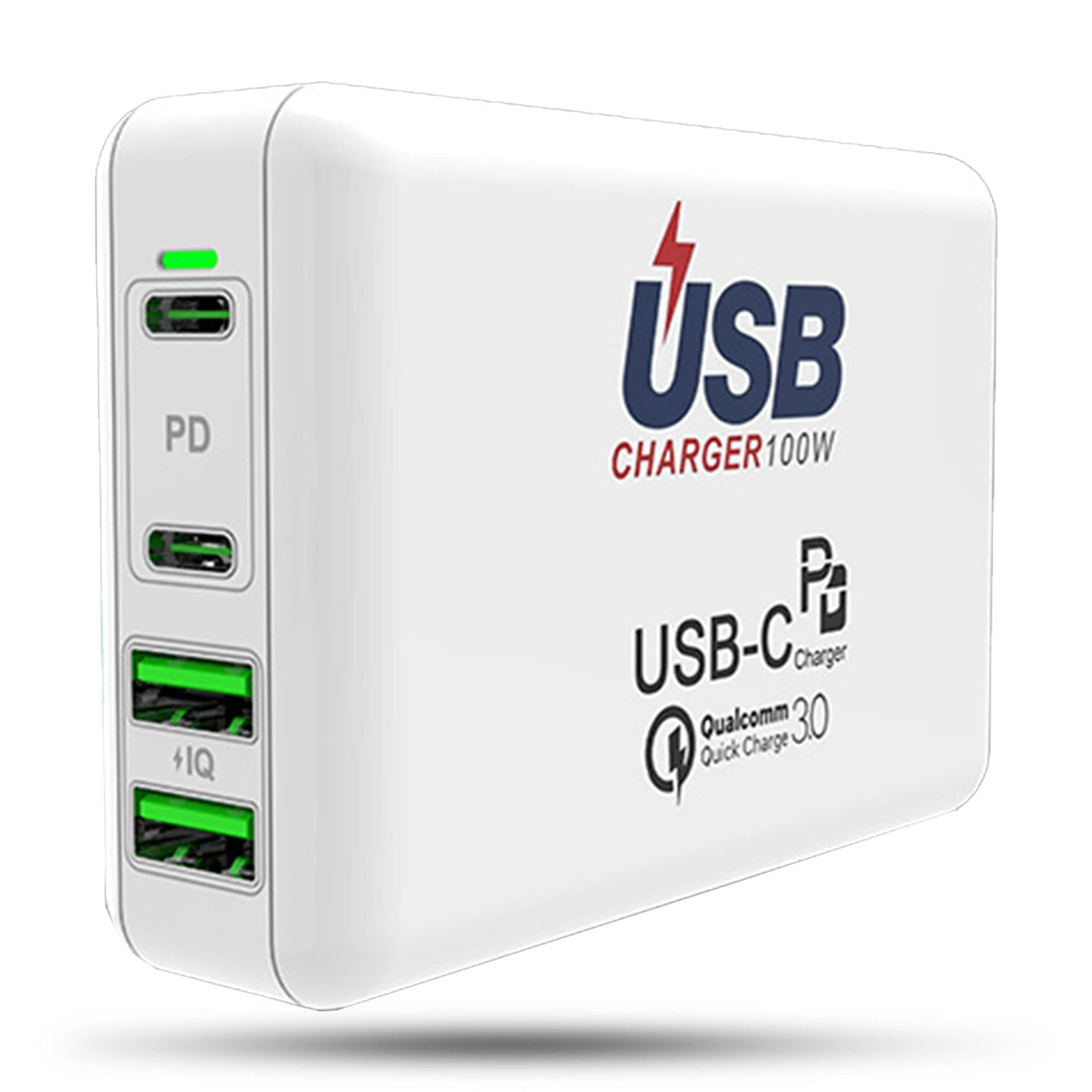 Incarcator Retea Timebox, 4 Porturi, 100W, 2 x USB , 2 x Type-C, C 3, iPhone - Imagine 1