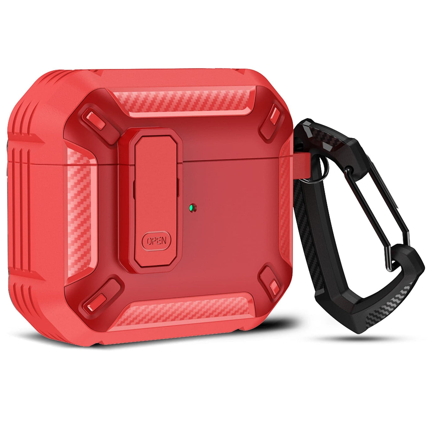 Husa de protectie Timebox, Airpods Pro, Rosu - Imagine 1