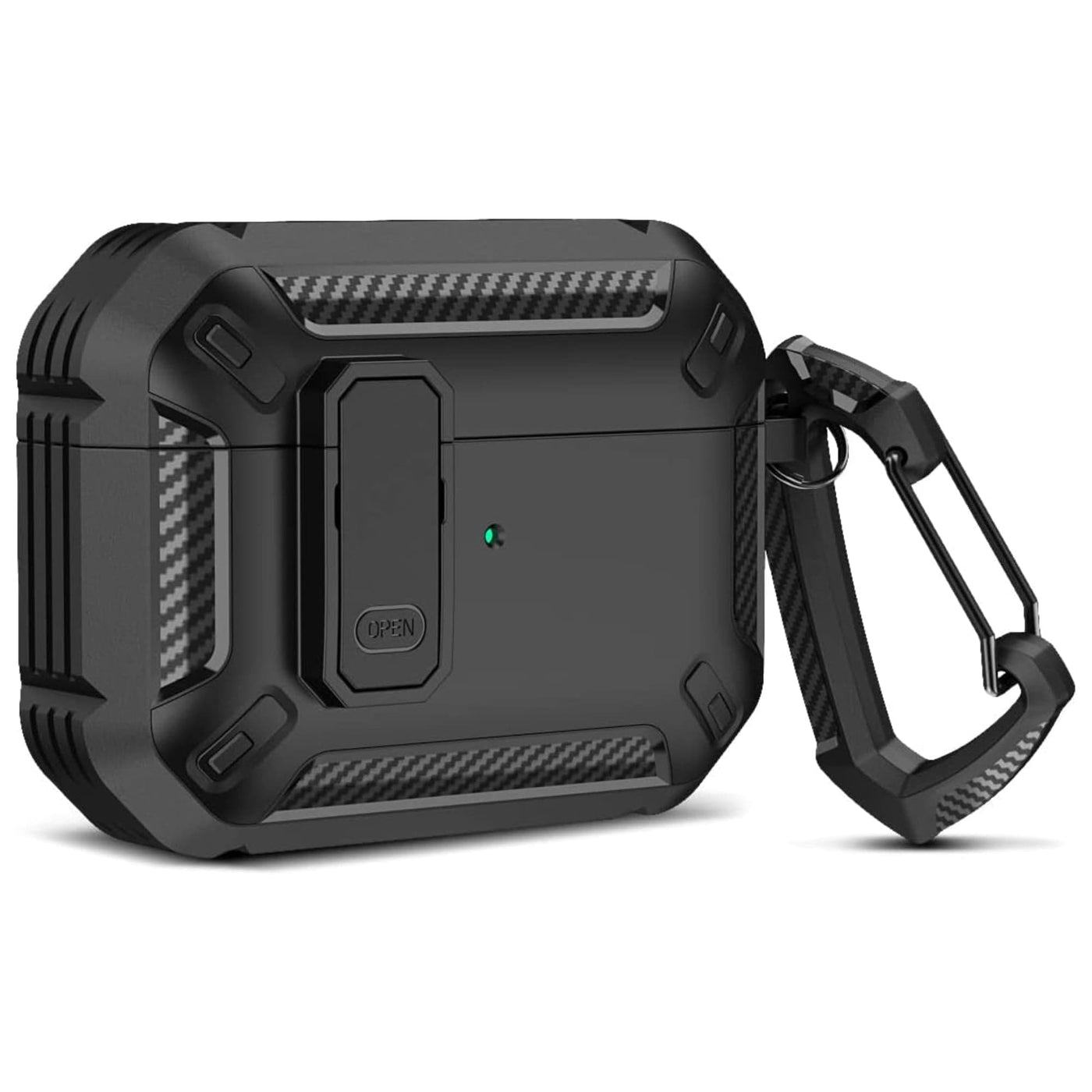 Husa de protectie Timebox, Airpods Pro, Negru - Imagine 1