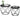VASAGLE Set de 2 mese de cafea, blat detasabil, stil industrial, 50x40cm si 40x36cm, negru
