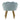 Scaun Peacock catifea verde menta, 55x53x61/40 cm