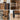 VASAGLE Dulap de depozitare tip bufet, cu 3 usi, stil industrial, 110x33x75cm, maro rustic si negru
