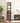 VASAGLE Dulap de depozitare in stil turn, 5 rafturi, compartiment cu usa, 37x30x167cm, maro rustic