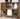 VASAGLE Comoda cu rafturi tip bufet, utilizare multifunctionala, stil industrial, 35x60x125cm, maro rustic