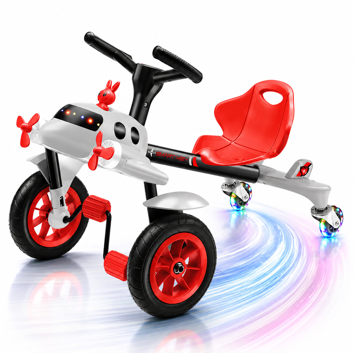 Tricicleta copii Avion Drift Timebox, LED, Muzica, 2-6 Ani