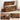 VASAGLE Banca de depozitare tip cufar, cu 2 balamale de siguranta, stil hambar, 40x100x46cm, maro rustic