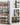 SONGMICS Raft de depozitare pantofi, pe 8 nivele, cu polite reglabile, pentru 32-40 de perechi, 31x92x163cm, gri