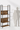VASAGLE Biblioteca cu 6 rafturi, stil industrial, cadru metalic si PAL, 128x24x187 cm, maro rustic