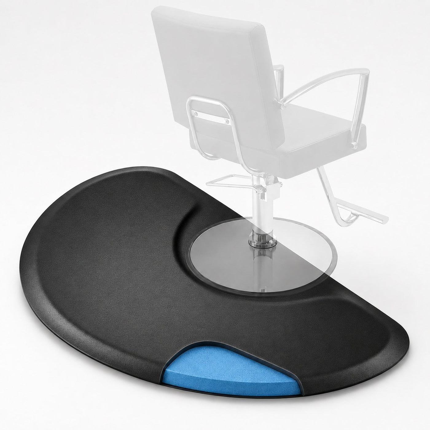 Covor Profesional pentru Scaun de Coafor/Frizerie 91x122 cm, Negru