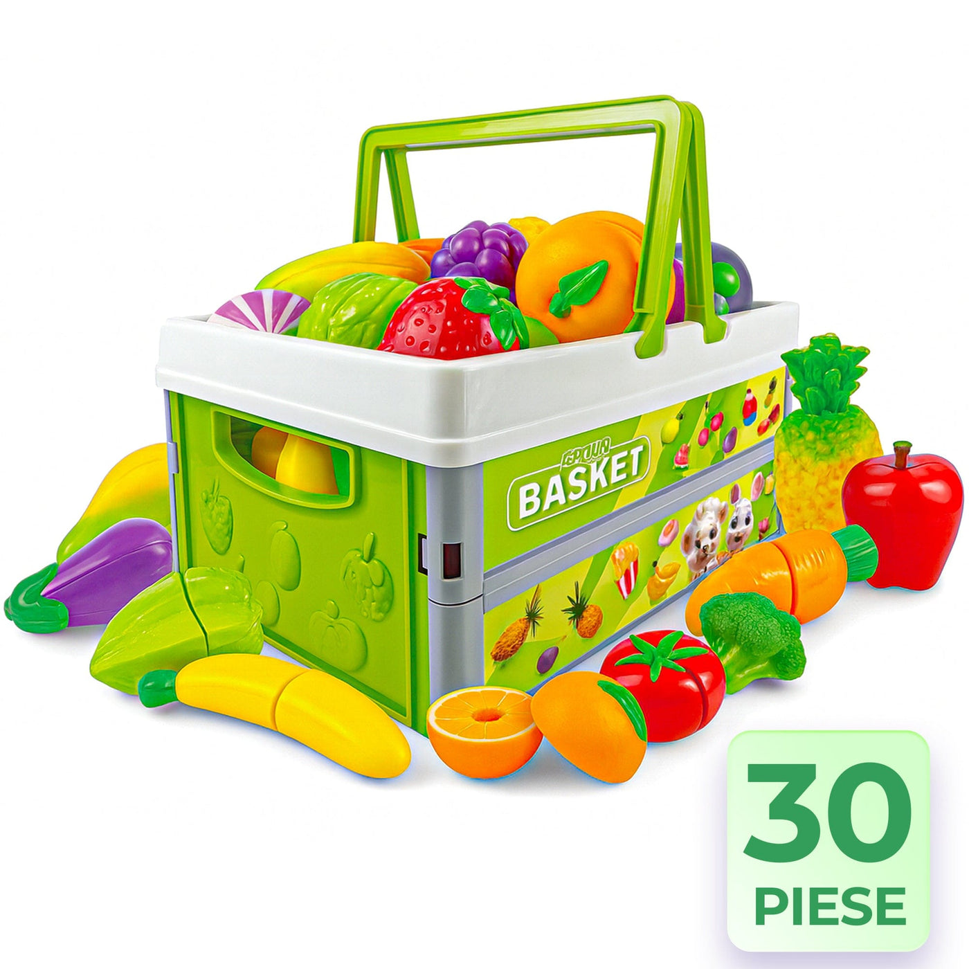 Set de Joaca Educativ cu Alimente pentru Copii, Fructe - Imagine 1
