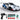 Masina RC cu Telecomanda Timebox, Drift Car 1:24, 4WD, 20km/h, LED-uri, Gri
