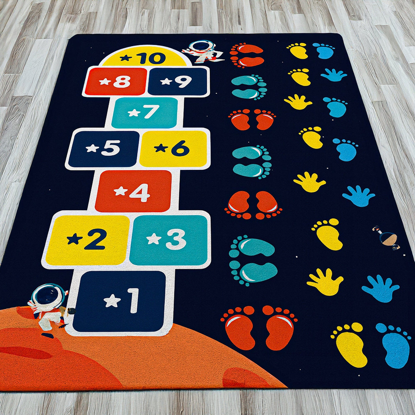 Covor Interactiv pentru Copii cu Joculet Sotron si Amprente Colorate - Imagine 1