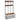 VASAGLE Cuier hol cu 12 carlige si banca pantofi, cadru metalic, stil industrial, 100x40x186 cm, maro rustic
