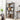 VASAGLE Biblioteca cu 4 rafturi, cadru metalic, stil industrial, 74x30x155 cm, maro rustic