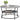 VASAGLE Masuta de cafea rotunda cu raft, 80x80x47 cm, cadru metalic, stil industrial, gri beton si negru