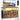 SONGMICS Comoda cu iluminare LED, statie incarcare cu prize si USB, 5 sertare si raft deschis, stil industrial, 99x30x68 cm, maro rustic