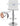 SONGMICS Set 2 scaune bar reglabile pe inaltime, cu spatar, sezut PU si suport picioare, rotatie 360°, 38x45x115 cm, alb