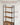 VASAGLE Biblioteca cu rafturi deschise si dulap integrat, cadru metalic si PAL, 24x60x160 cm, maro rustic