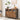 VASAGLE Comoda cu 3 usi din sticla, cadru metalic, stil industrial, 35x100x75 cm, maro rustic