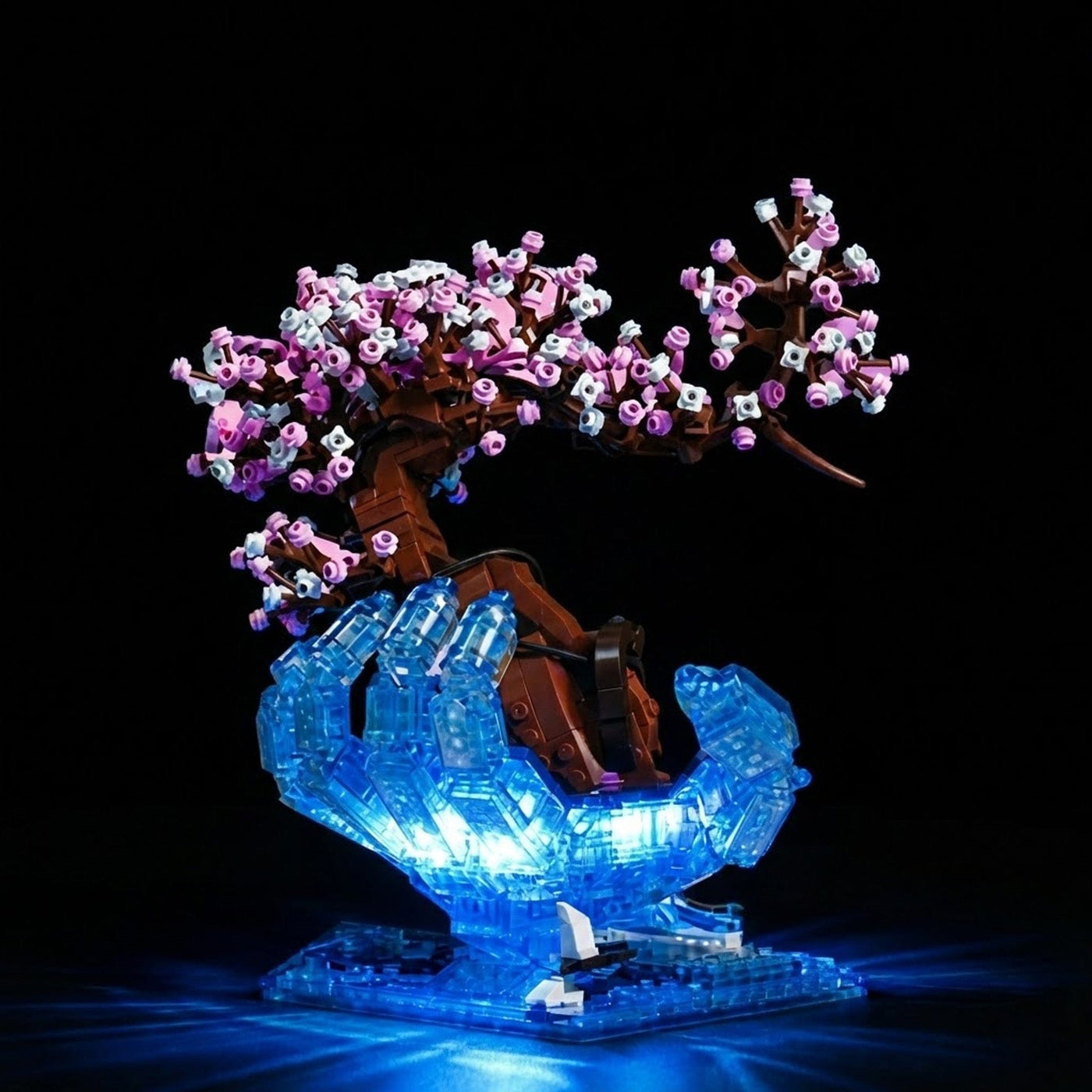 Set Constructie 3D Timebox, Model Cherry Blossom LED, Multicolor - Imagine 1