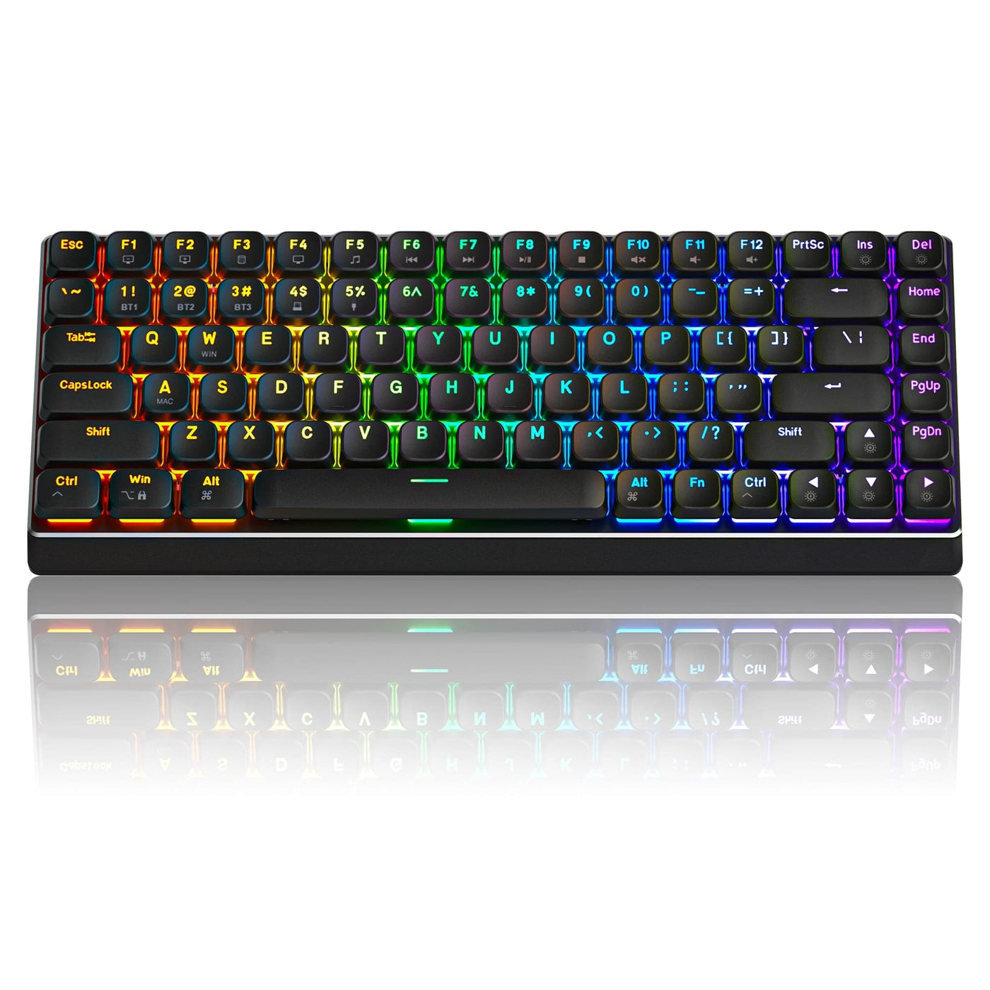 Tastatura Mecanica Gaming Timebox, Brown Switch, Wireless, Bluetooth, Negru - Imagine 1
