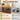 Banca pantofi cu 2 rafturi, cadru metalic si sezut din PAL, stil industrial, 73x30x45 cm, stejar si negru