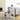 Biblioteca cu 6 compartimente, unitate de depozitare pentru decoratiuni, din lemn, 29x98x98cm, alb