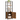 Biblioteca inalta cu 6 rafturi si dulap, cadru metalic, rafturi reglabile, stil vintage, 40x24x160 cm, maro rustic