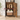 Biblioteca inalta cu 6 rafturi si dulap, cadru metalic, rafturi reglabile, stil vintage, 40x24x160 cm, maro rustic