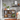 Biblioteca, raft cu 6 unitati de depozitare, din lemn, 33x120x80 cm, maro rustic