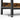 Biblioteca, raft cu 6 unitati de depozitare, din lemn, 33x120x80 cm, maro rustic