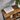 Biblioteca, raft cu 6 unitati de depozitare, din lemn, 33x120x80 cm, maro rustic