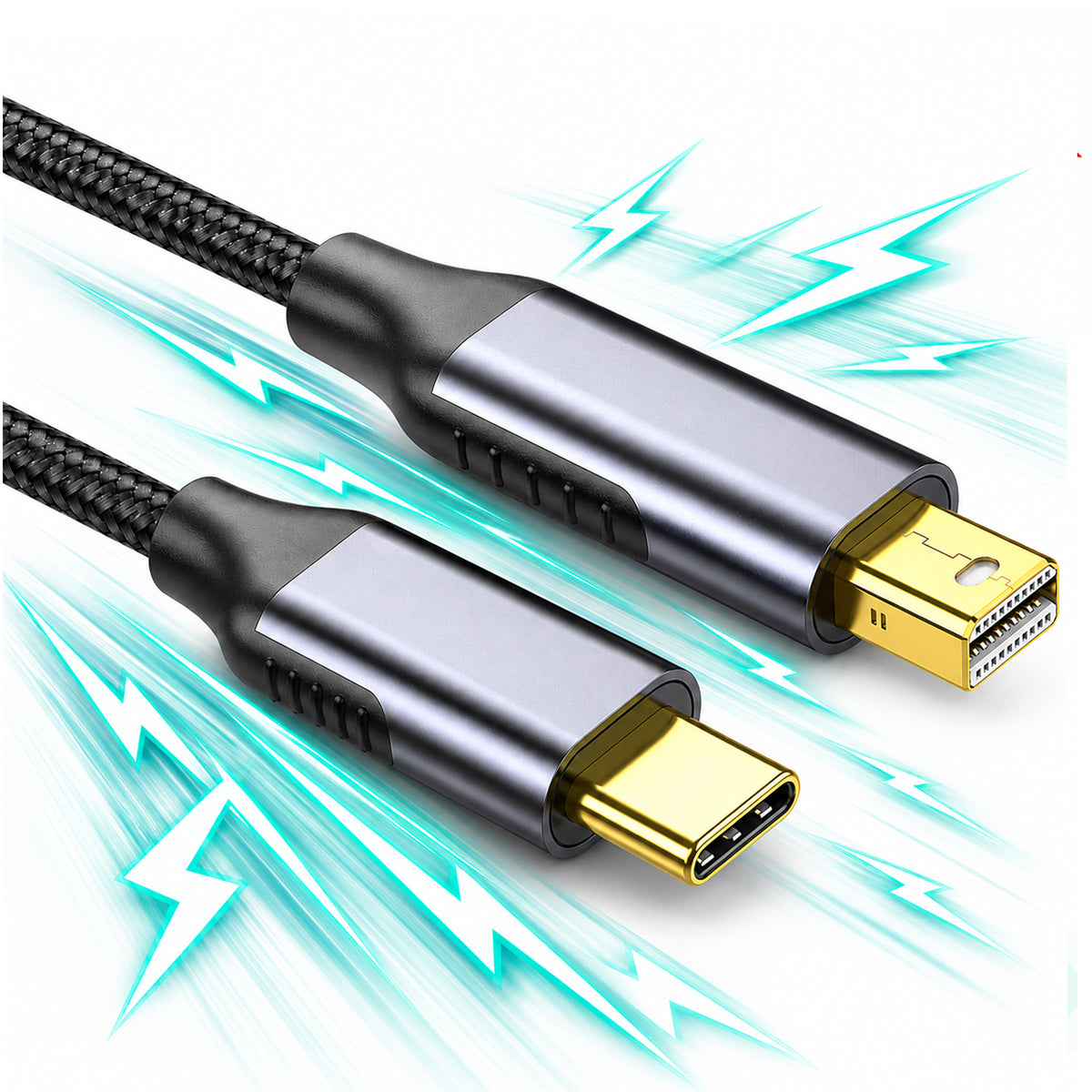 Cablu Adaptor Type-C la Mini DisplayPort, 60Hz, Transfer Video Ultra HD