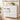 Comoda alba cu 9 sertare textile, cadru metalic si blat MDF, 99x30x95 cm