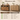 Comoda cu 3 usi din sticla, cadru metalic, stil industrial, 35x100x75 cm, maro rustic