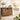 Comoda cu 3 usi din sticla, cadru metalic, stil industrial, 35x100x75 cm, maro rustic