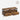 Comoda TV cu 2 sertare si 2 rafturi, cadru metalic, stil industrial, 120x40x50 cm, maro rustic