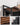 Cos de rufe cu sac detasabil 65 L si raft, 50x33x72 cm, maro rustic si negru