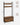 Cuier hol 4 in 1, 9 carlige, banca si dulap pantofi cu usa flip, 85x30x180 cm, maro rustic cu negru