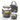 Caserola Pranz Copii Dubla, 550ml, 800ml, Gustari si Fructe, Gri