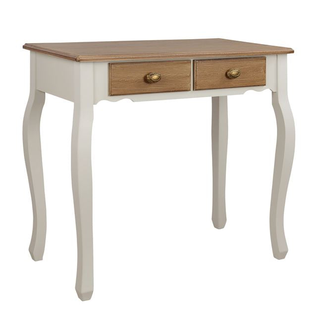 Consola Melody, nuanta crem/maro patinat, 75x40x71 cm