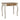 Consola Melody, nuanta crem/maro patinat, 75x40x71 cm